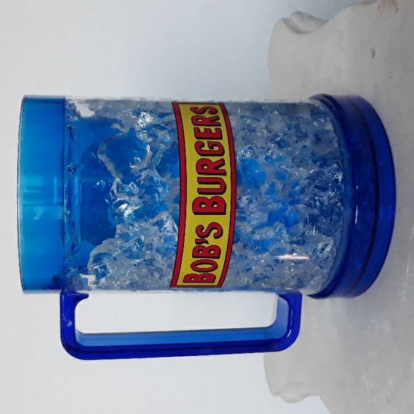 BOB'S BURGERS Freezer Gel 16 oz Drinking mug. NEW w small Defect, sold as is - Picture 2 of 5